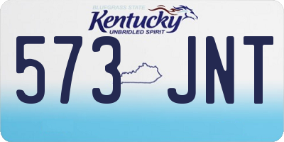 KY license plate 573JNT