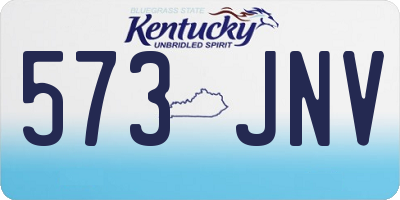 KY license plate 573JNV