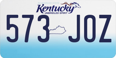 KY license plate 573JOZ