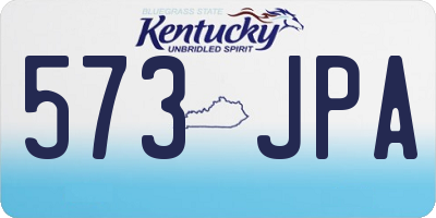 KY license plate 573JPA