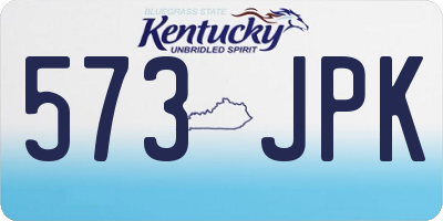 KY license plate 573JPK