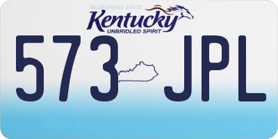 KY license plate 573JPL