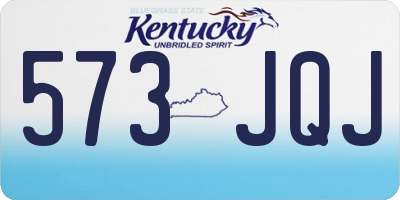 KY license plate 573JQJ