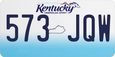KY license plate 573JQW