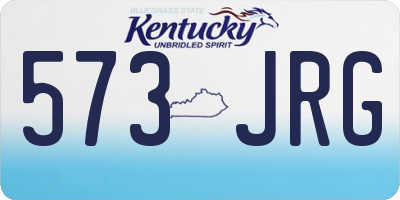 KY license plate 573JRG