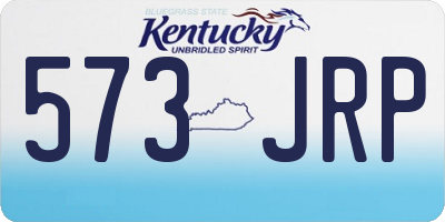 KY license plate 573JRP
