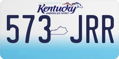 KY license plate 573JRR
