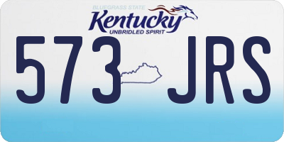 KY license plate 573JRS