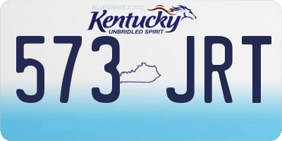 KY license plate 573JRT