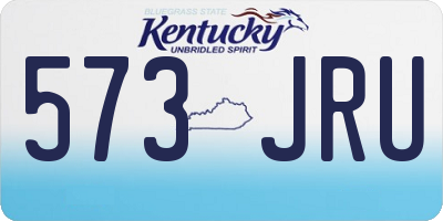 KY license plate 573JRU