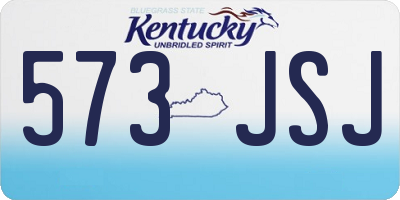 KY license plate 573JSJ