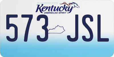 KY license plate 573JSL