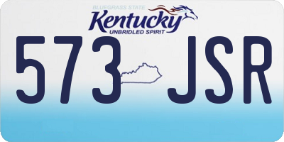 KY license plate 573JSR