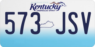KY license plate 573JSV