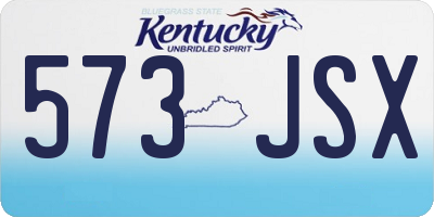 KY license plate 573JSX
