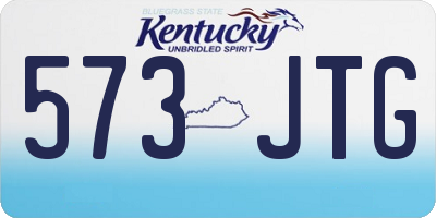 KY license plate 573JTG