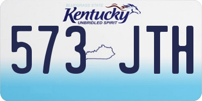 KY license plate 573JTH