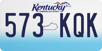 KY license plate 573KQK