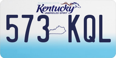 KY license plate 573KQL