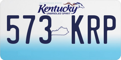 KY license plate 573KRP