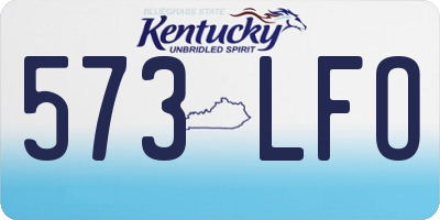 KY license plate 573LFO