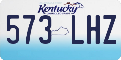 KY license plate 573LHZ