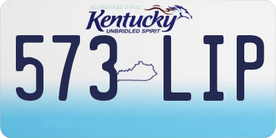 KY license plate 573LIP