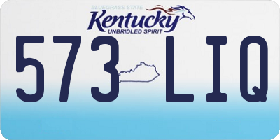 KY license plate 573LIQ