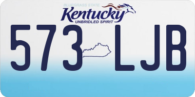 KY license plate 573LJB