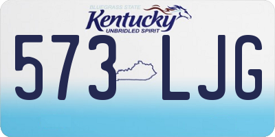 KY license plate 573LJG