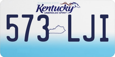 KY license plate 573LJI