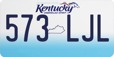 KY license plate 573LJL