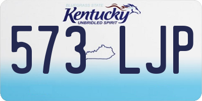 KY license plate 573LJP
