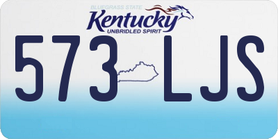 KY license plate 573LJS