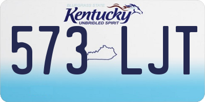 KY license plate 573LJT
