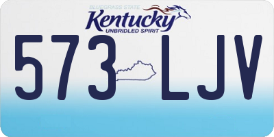 KY license plate 573LJV