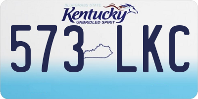 KY license plate 573LKC