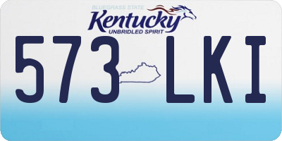 KY license plate 573LKI