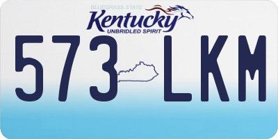 KY license plate 573LKM