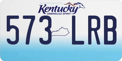 KY license plate 573LRB