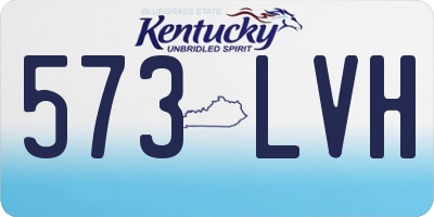 KY license plate 573LVH