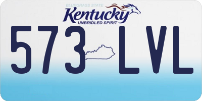 KY license plate 573LVL
