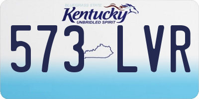 KY license plate 573LVR