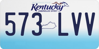 KY license plate 573LVV