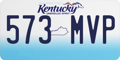 KY license plate 573MVP