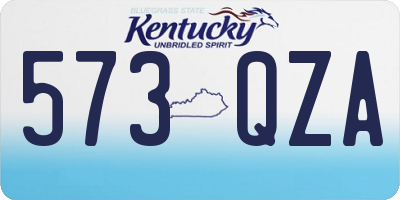 KY license plate 573QZA