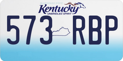 KY license plate 573RBP