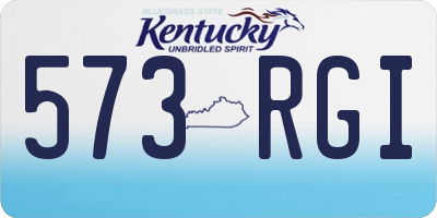KY license plate 573RGI