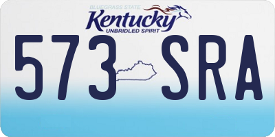 KY license plate 573SRA