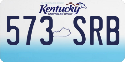 KY license plate 573SRB